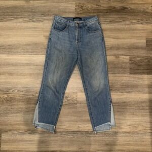 J Brand Wynne Crop Straight Jeans Womens Size 27 Hydra Wash Denim High Rise